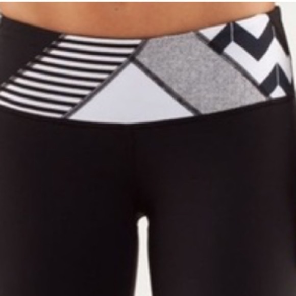 Lululemon Athletica Wunder Under Pant Sz 6 Reversible Waist - Picture 4 of 8